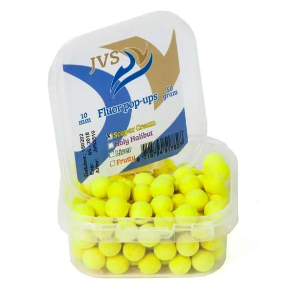 JVS Scopex Cream | Fluor Pop-Up Boilie | 10mm | 50g Lage Kosten