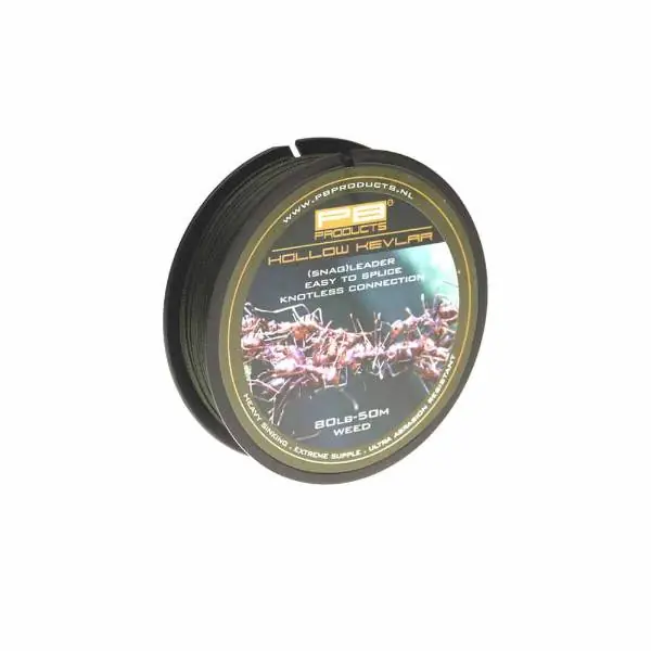 PB Products Hollow Kevlar | Snag Leader | 80lb | Weed | 50m Koop Online