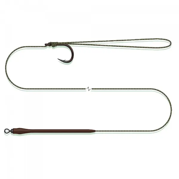 Op = Op Madcat Standard Pellet Rig | 60cm | 0.80mm | Haakmaat 2/0 | Suspending | Onderlijn