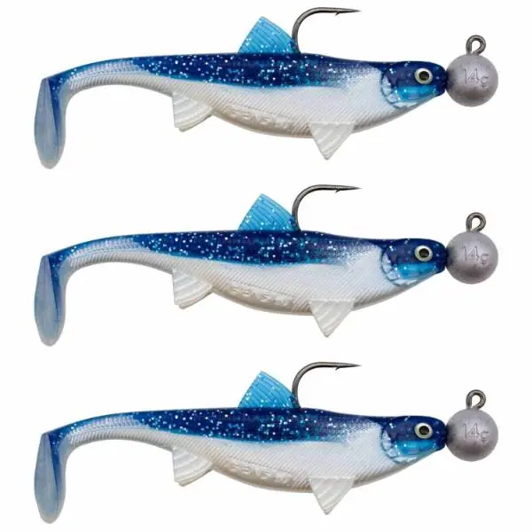 Senshu Real Fin Shad 12 Ready2Catch | Flaky Blue | 12cm | 25g | 3 Stuks Gereduceerde Prijs