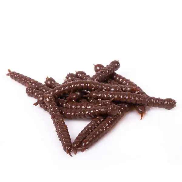 Gecertificeerd Libra Lures Slight Worm | Brown | 3.8cm | 15 Stuks