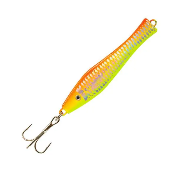 Team Deep Sea Spitzkopf Holograph Pilker | 140g | Orange/ Gelb Beste Prijs