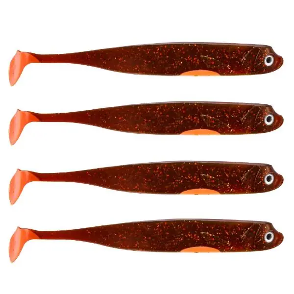 Eurocatch Fishing Zander Gummifisch | Shad | UV Moteroil | 15cm | 4st Speciale Aanbieding