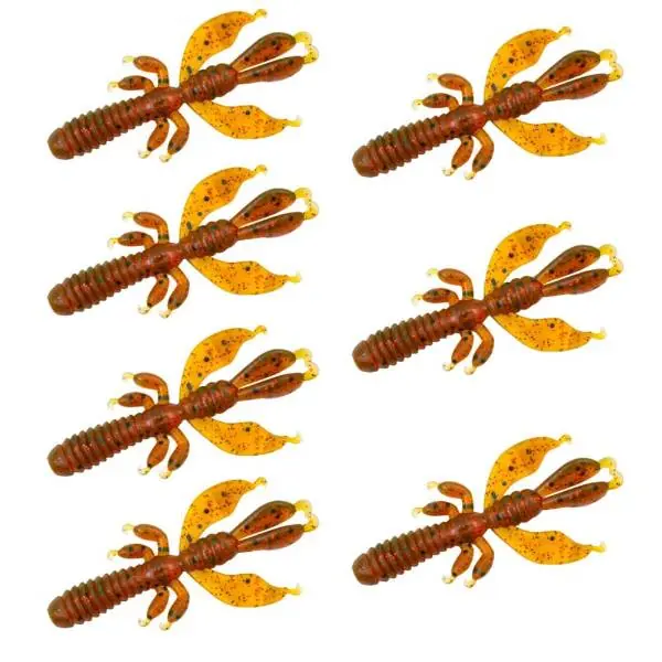 Populair Senshu Flapping Craw | Motoroil | 6.5cm | 2.75g | 7 Stuks