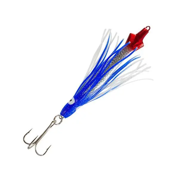 Express Levering Team Deep Sea Octopus Pilker | 400g | Blau/ Rot/ Silber