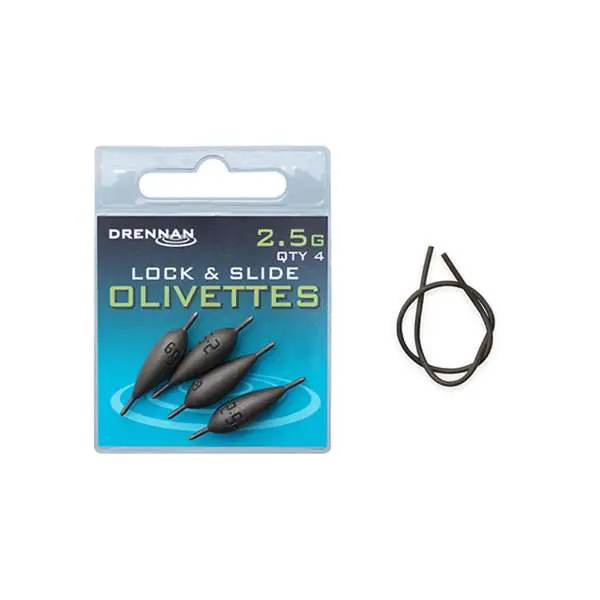 Drennan Olivettes Lock & Slide | Lood | 2.5g Premium