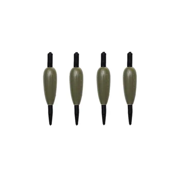 Tijdelijk Beschikbaar Kinetic Fixed Inline Sinker | Loodvrij Werpgewicht | Dark Green | 5g | 4 Stuks