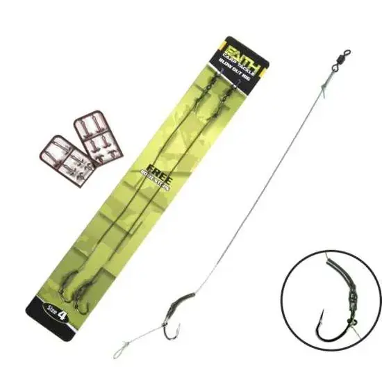 Faith Blow Out Rig | Onderlijn | Maat 4 - 2 Stuks - Gratis Boiliestops Betrouwbaar