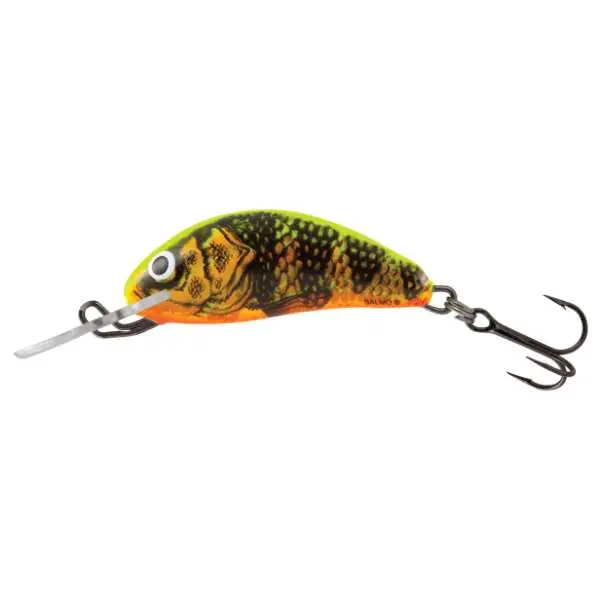 Direct Beschikbaar Salmo Hornet Floating | Plug | Gold Fluo Perch | 3.5cm