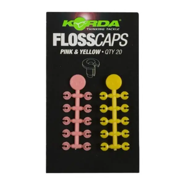 Seizoensaanbieding Korda Floss Caps | Pink/Yellow