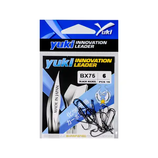 Yuki Hook BX75 | Black/Nickel | Haakmaat 6 | Haak Lage Prijs