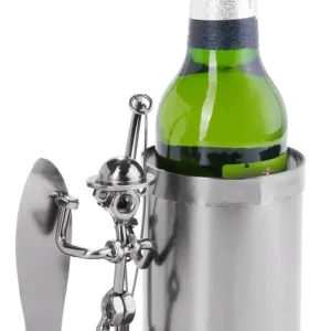 Gereduceerde Prijs BRUBAKER | Fleshouder | Man Visser met Vis | Cadeau Tip !