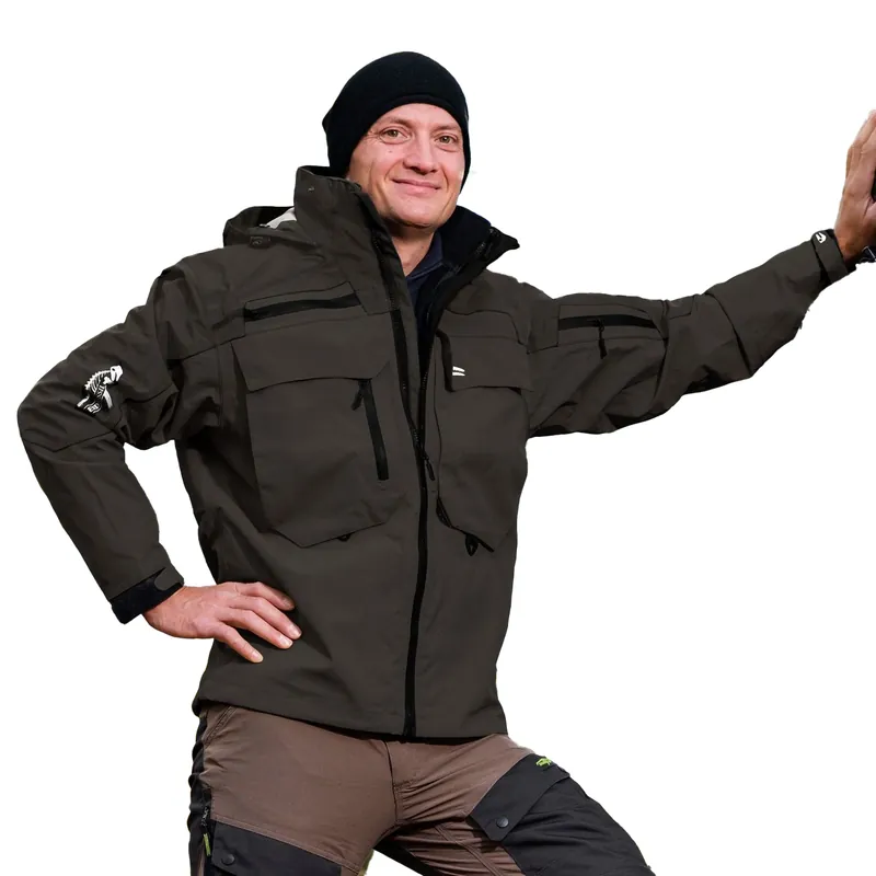 Legendfossil Outdoorjack Kenai - Waterdicht Outdoorjack - Fleecevoering - Winddicht - Graphit Black - XXXL Snelle Levering