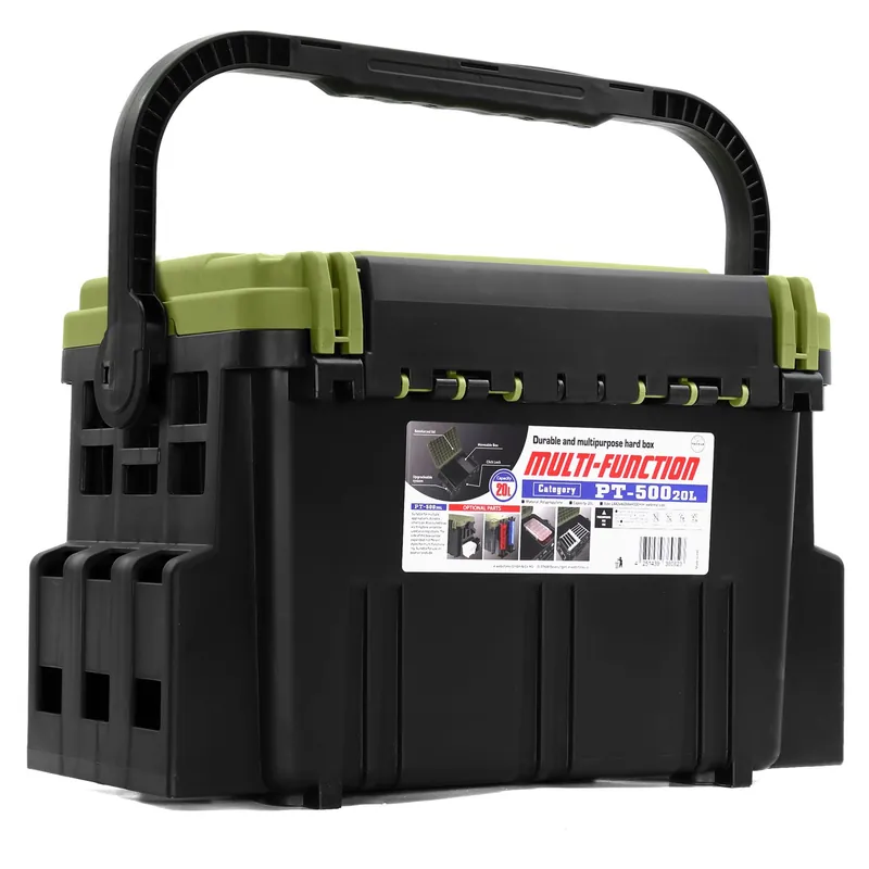 Tijdelijk Beschikbaar Eurocatch Pro-Tackle Competition L Tackle box - Viskoffer - 42x30x30cm Zwart/Groen