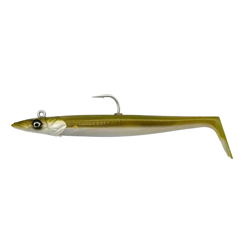 Savage Gear - Sandeel V2 - Khaki - 18 cm - 86 gram Nu Kopen