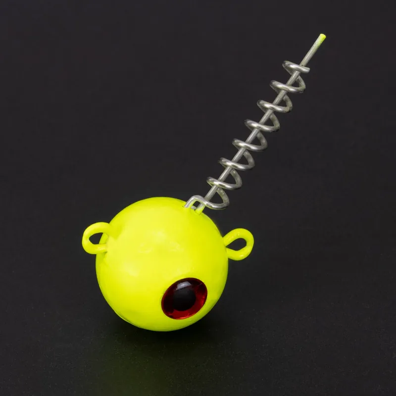 Team Deep Sea - Screw-in Jighead - Glow Geel - 1st - 300gr Meest Verkocht