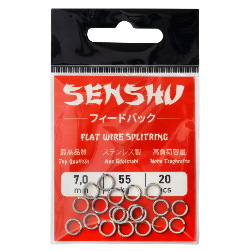 Flitsaanbieding Senshu - Splitringen - RVS - 7mm - 55kg - 20st