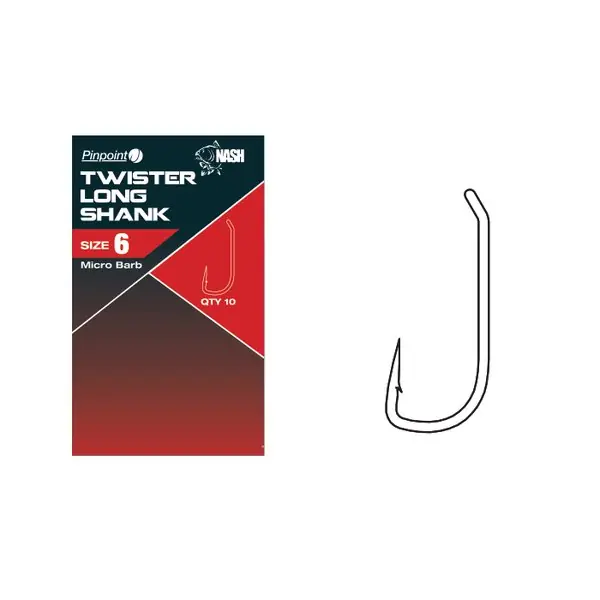 Fabrieksprijs Nash - Twister Long Shank - Maat 2