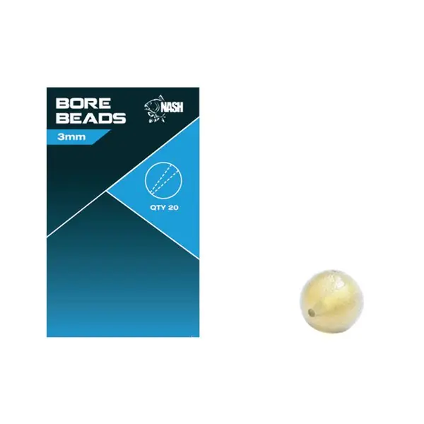 Nash - Soft Taper Bore Bead - 3mm Laatste Kans