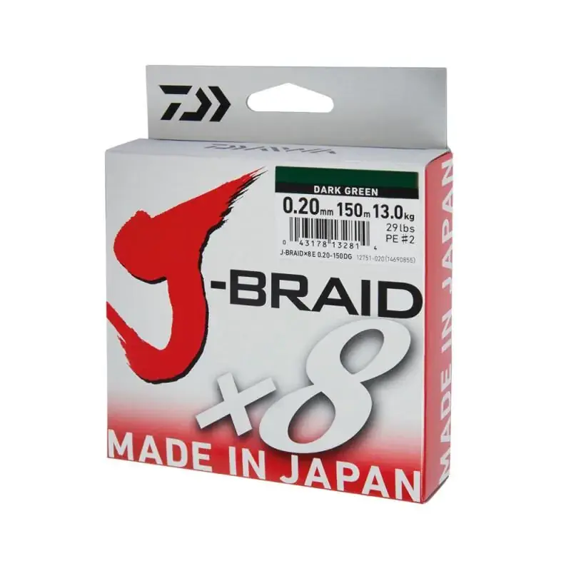 Daiwa J Braid X8 - 300m - Donker Groen Korting