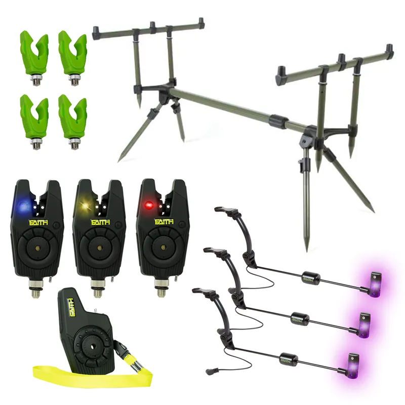 Betrouwbaar X2 Rodpod - Set - Deluxe - Transformer Rodpod - Incl 3 Beetmelders - 3 Swingers - Groen