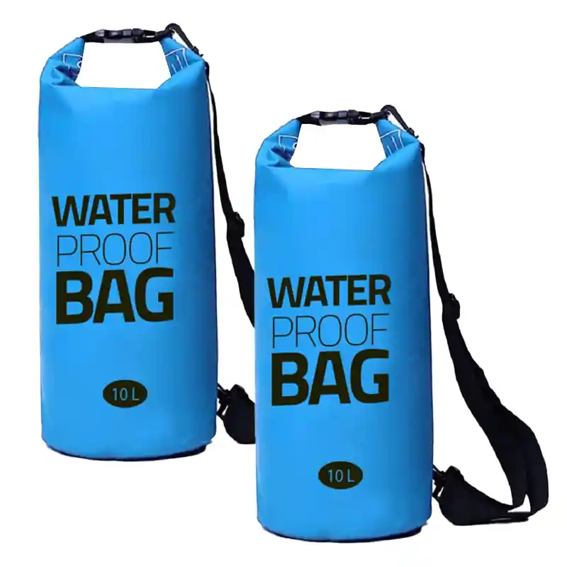 Eurocatch | Waterdichte Dry Bag 2 stuks Duffel Bag | Waterdichte Tas | Blauw | 10 liter Uitverkoop