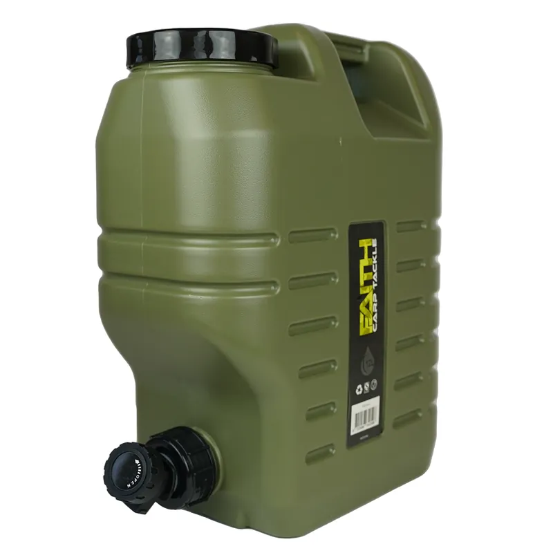Betrouwbaar Faith Jerrycan met Kraan 12L - Polyethyleen Groen - Voedsel-Veilig - Watertank