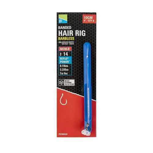 Tijdelijk Beschikbaar Preston MCM-B Bayonet Mag Store Hooklengths - 10Cm/4" - Size 14 - MCM-B