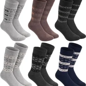 Speciale Aanbieding BRUBAKER 6 Paar Noorse Wintersokken
