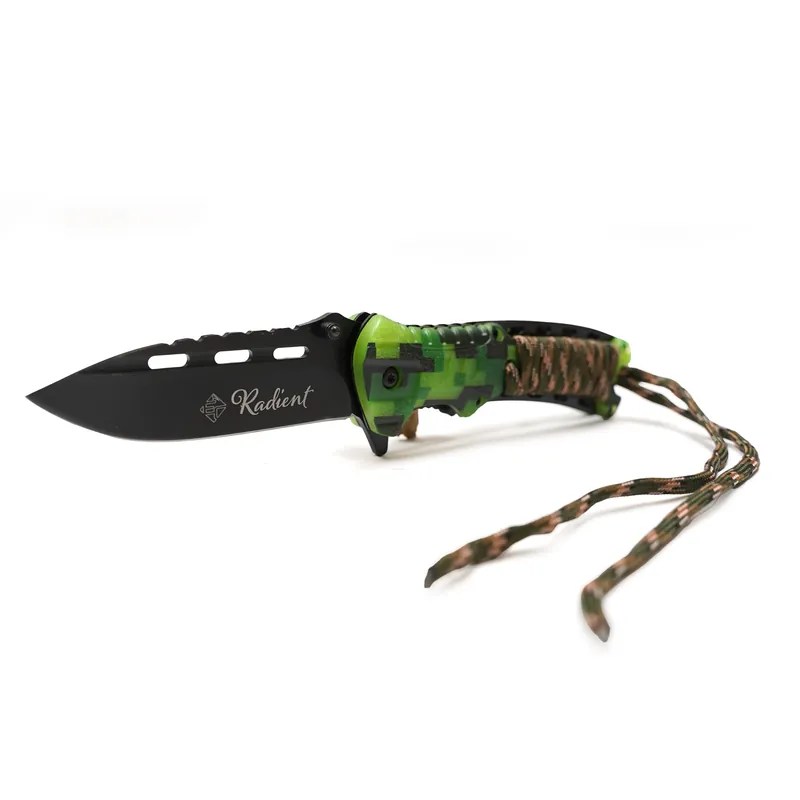 Superprijs Eurocatch Radient Zakmes 420RVS 4,75" Glow in the Dark