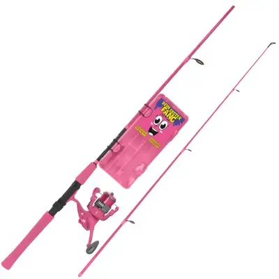 Eurocatch Werphengel set - compleet - Roze met lichtgevende werpmolen Exclusieve Aanbieding