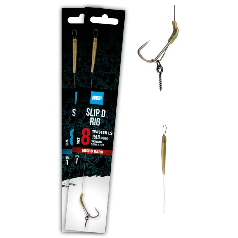 Laatste Versie Nash Slip D Rig - Size 4 - Barbless