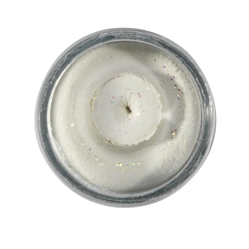 Tijdelijk Beschikbaar Berkley Natural Glitter Troutbait - Garlic - White Glitter
