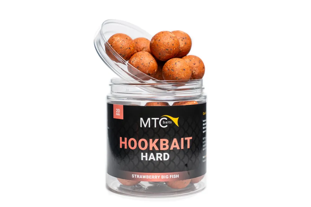 MTC Hookbait Hard - Strawberry Big Fish - 16mm Populair