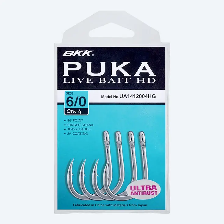 Favoriet BKK PUKA Livebait HD Ultra Antirust - Size 6/0#