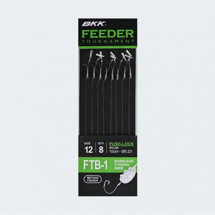 Shop Nu BKK Feeder Tournament - FTB-1 push-lock Rigs - Size 12#