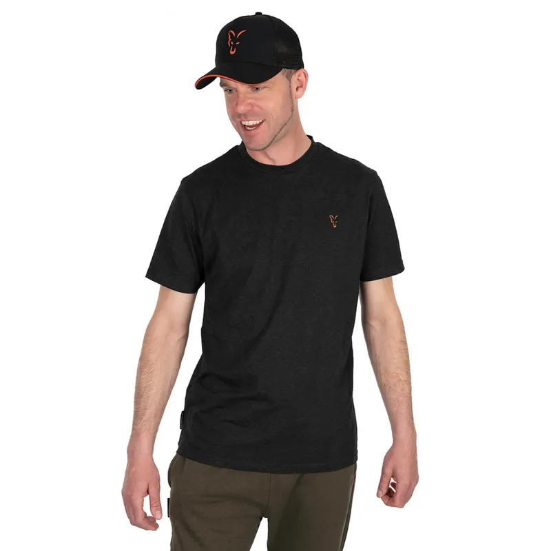 Speciale Aanbieding Fox Collection T-Shirt - Black/Orange - 2XL