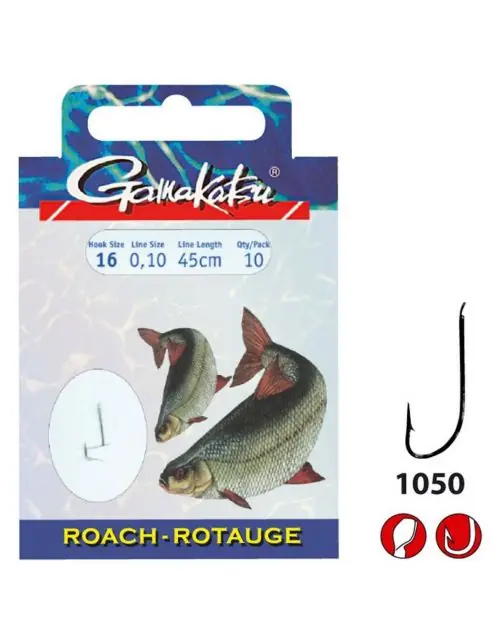 Gamakatsu Booklet Roach 1050N - Size #14-0.12mm - 45cm Flitsaanbieding