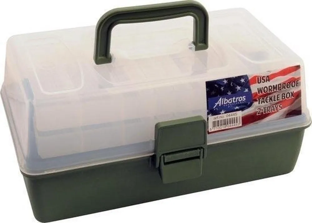 Albatros Usa Wormproof Tacklebox - 2 Trays Seizoensaanbieding