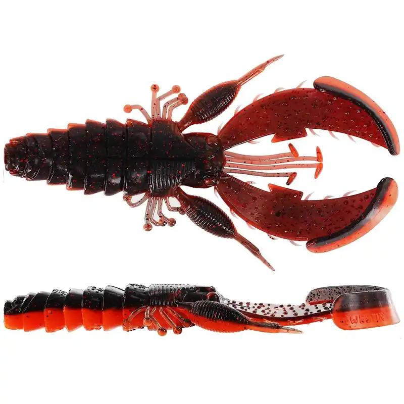 Superprijs Westin CreCraw - Creaturebait - 6,5cm - 4g - Lava Craw - 6pcs
