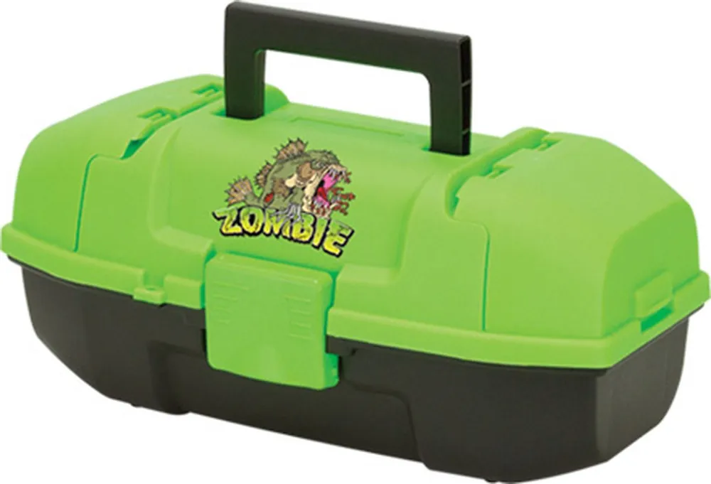 Goedkoop Plano Zombie Viskoffer - 34x18x15cm - Met Lade - Groen
