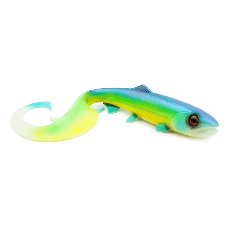 Dagaanbieding Hostagevalley Curlytail - Green Attack UV II - 24cm