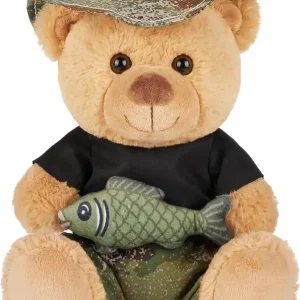 BRUBAKER Teddybeer Visser met Vis en Vissershoed Rechtstreeks Van De Fabrikant