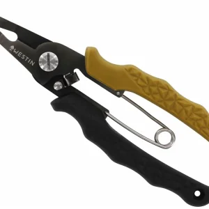 Snelle Levering Westin Hd Split Ring Pliers XL 7.5"/19Cm - Black/Sand