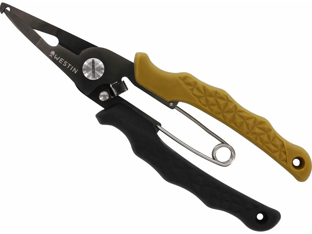 Snelle Levering Westin Hd Split Ring Pliers XL 7.5"/19Cm - Black/Sand