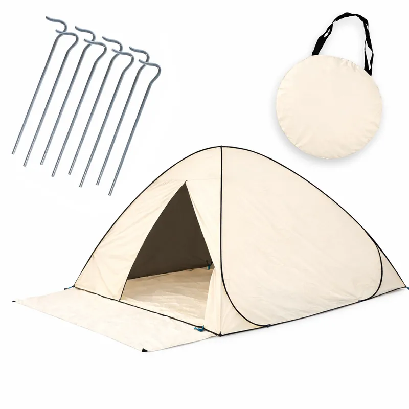 Koopje Eurocatch Festival Tent - Creme - 200x 130cm Waterproof - 210D Oxfort nylon