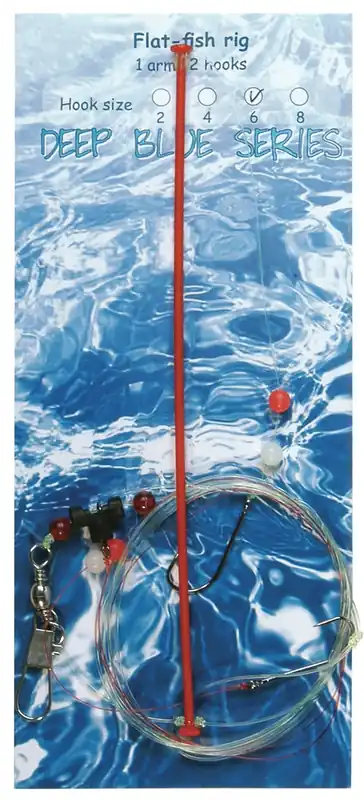 ALBATROS HENGELSPORT Deepblue Flat-Sea Rig 1-Arm Haakmaat 2 Lage Prijs