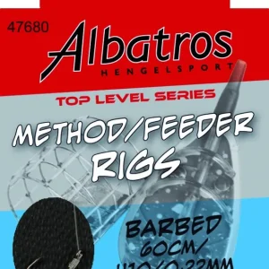 Exclusieve Aanbieding ALBATROS HENGELSPORT Toplevel Method Rig 60cm (8stuks) Haak 12/0.20mm