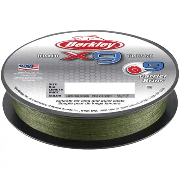 Lage Prijs BERKLEY X9 Low Vis Green - Gevlochten Lijn (150m) 0.06mm - 6.4kg/14.1lb