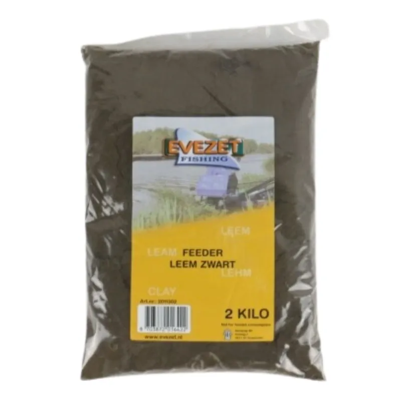 EVEZET Feeder Leem Zwart (2kg) Hoge Kwaliteit
